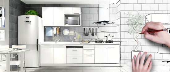 攝圖網_400206056_wx_簡約<a href=http://m.yw66688.cn/zixun/chuwei/ target=_blank class=infotextkey>廚房</a>裝修效果圖（企業商用）